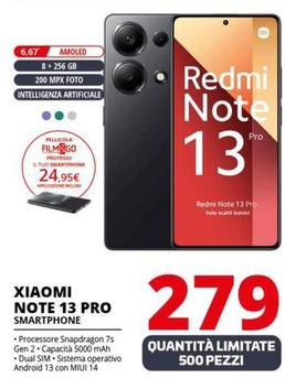 Offerta per Xiaomi - Note 13 Pro Smartphone a 279€ in Comet