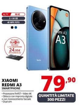 Offerta per Xiaomi - Redmi A3 Smartphone a 79,9€ in Comet