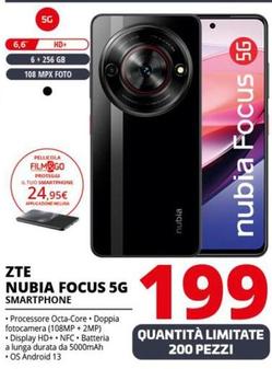 Offerta per ZTE - Nubia Focus 5G Smartphone a 199€ in Comet