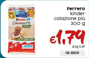 Offerta per Ferrero - Kinder Colazione Più a 1,79€ in Carico Cash & Carry