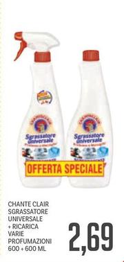 Offerta per Chanteclair - Sgrassatore Universale + Ricarica a 2,69€ in Supermercati Piccolo