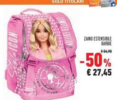 Offerta per Barbie - Zaino Estensible a 27,45€ in Conad Superstore
