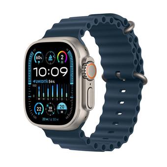 Offerta per Apple - Watch Ultra 2 GPS + Cellular, Cassa 49m In Titanio Con Cinturino Ocean Blu a 849€ in Unieuro