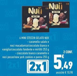 Offerta per Nuii - 6 Mini Stecchi Gelato a 5,49€ in Conad Superstore