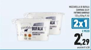 Offerta per Fattorie garofalo - Mozzarella Di Bufala Campana D.O.P. a 2,29€ in Conad