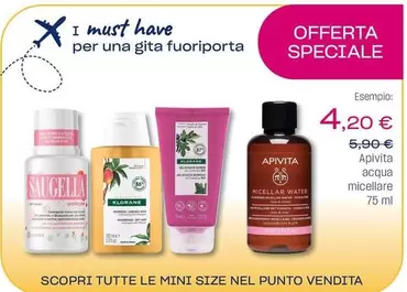 Offerta per Apivita Acqua Micellare a 4,2€ in Lloyds Farmacia/BENU