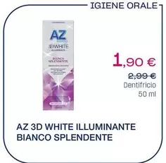 Offerta per Az - 3D White Illuminante Bianco Splendente a 1,9€ in Lloyds Farmacia/BENU