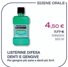 Offerta per Listerine -  Difesa Denti E Gengive a 4,5€ in Lloyds Farmacia/BENU