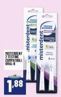 Offerta per Oral b - Misterdent - 2 Testine Compatibili Oral-b a 1,88€ in Risparmio Casa