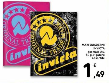 Offerta per Invicta - Maxi Quaderni a 1,49€ in Conad