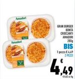 Offerta per Amadori - Gran Burger Bontà Croccanti a 4,49€ in Conad