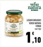 Offerta per Conad - Legumi Biologici Verso Natura a 1,1€ in Conad