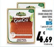 Offerta per GranTerre - Gran Terre - Prosciutto Crudo Gran Cru a 4,69€ in Conad