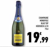 Offerta per Heidsieck & co - Champagne Monopole Blue Top a 19,99€ in Conad Superstore
