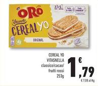 Offerta per Vitasnella - Cereal Yo a 1,79€ in Conad Superstore