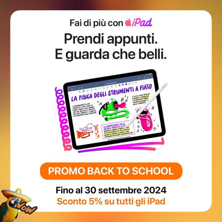 Offerta per Sconto Back to School - iPad in Juice – Apple Premium Partner