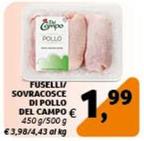 Offerta per Del Campo - Fuselli/Sovracosce Di Pollo a 1,99€ in Economy