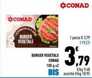 Offerta per Conad - Burger Vegetale a 3,79€ in Conad