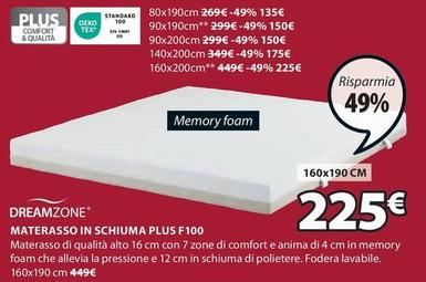 Offerta per Materasso In Schiuma Plus F100 a 225€ in JYSK
