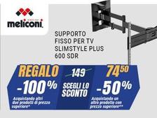 Offerta per Meliconi - Supporto Fisso Per Tv Slimstyle Plus a 74,5€ in andronico