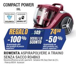 Offerta per Rowenta - Aspirapolvere A Traino Senza Sacco RO4B63 a 74,5€ in andronico