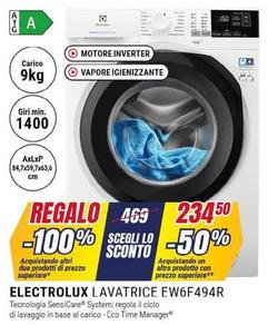 Offerta per Electrolux - Lavatrice EW6F494R a 469€ in Trony
