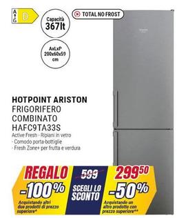 Offerta per Hotpoint - Frigorifero Combinato HAFC9TA33S a 599€ in Trony