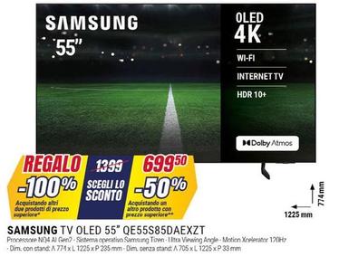 Offerta per Samsung - Oled 4k Wi-fi Internet Tv a 1399€ in Trony