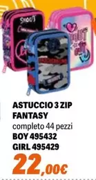 Offerta per Fantasy - Astuccio 3 Zip a 22€ in Orizzonte