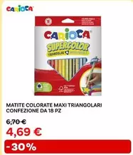 Offerta per Carioca - Matite Colorate Maxi Triangolari a 4,69€ in Max Factory