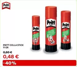 Offerta per Pritt - Colla Stick  a 0,48€ in Max Factory