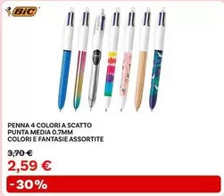 Offerta per Bic - Penna 4 Colori A Scatto a 2,59€ in Max Factory