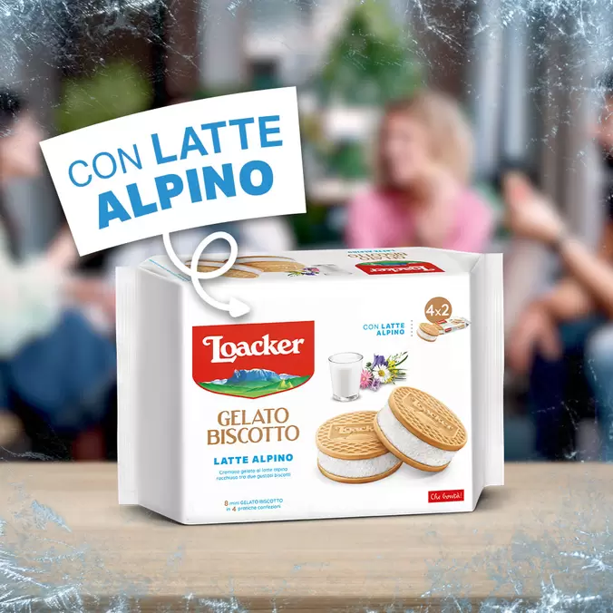 Offerta per Gelato Biscotto Latte Alpino in Loacker