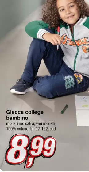 Offerta per Giacca College Bambino a 8,99€ in KiK