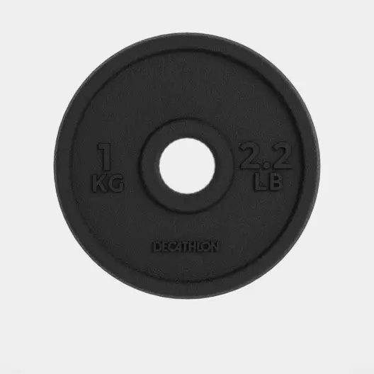 Offerta per Disco bodybuilding in ghisa 1Kg 28mm a 2,49€ in Decathlon