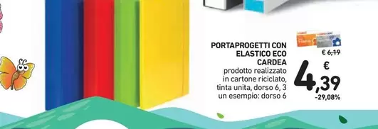 Offerta per Cardea - Portaprogetti Con Elastico Eco a 4,39€ in Spazio Conad