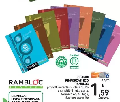 Offerta per Rambloc - Ricambi Rinforzati Eco a 1,59€ in Spazio Conad