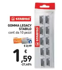 Offerta per Stabilo - Gomma Legacy a 1,59€ in Spazio Conad