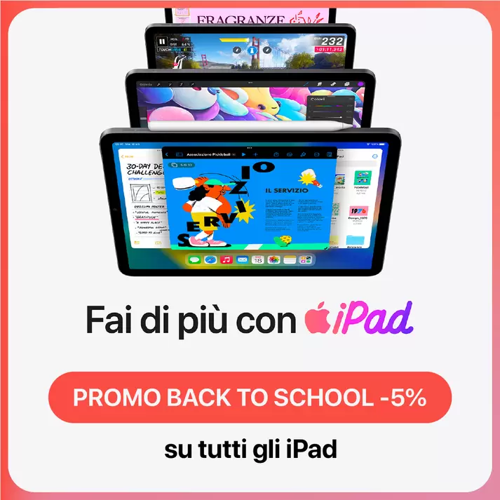 Offerta per Sconto Back to School - iPad in Juice – Apple Premium Partner