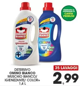 Offerta per Omino Bianco - Detersivo Muschio Bianco a 2,99€ in Eurospar