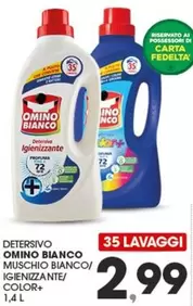 Offerta per Omino Bianco - Detersivo Muschio Bianco a 2,99€ in Eurospar