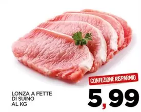 Offerta per Lonza A Fette Di Suino a 5,99€ in Interspar