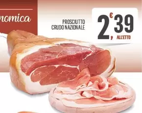 Offerta per Prosciutto Crudo Nazionale a 2,39€ in Despar