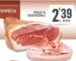 Offerta per Prosciutto Crudo Nazionale a 2,39€ in Despar