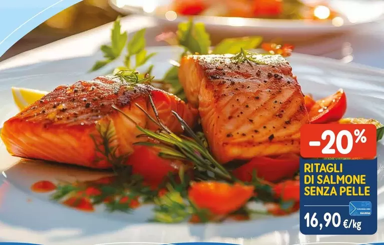 Offerta per Ritagli Di Salmone Senza Pelle a 16,9€ in Sapore di Mare