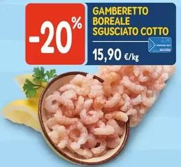 Offerta per Gamberetto Boreale Sgusciato Cotto a 15,9€ in Sapore di Mare