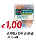 Offerta per Selex - Scatola 100 Fermagli Colorati a 1€ in Galassia