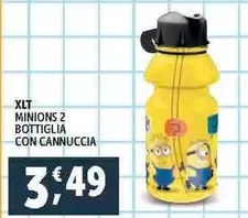 Offerta per Xlt - Minions 2 Bottiglia Con Cannuccia a 3,49€ in Decò