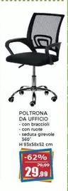 Offerta per Poltrona Da Ufficio a 29,99€ in Happy Casa Store