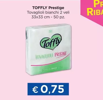 Offerta per Prestige - Toffly -  Tovaglioli Bianchi a 0,75€ in La Saponeria